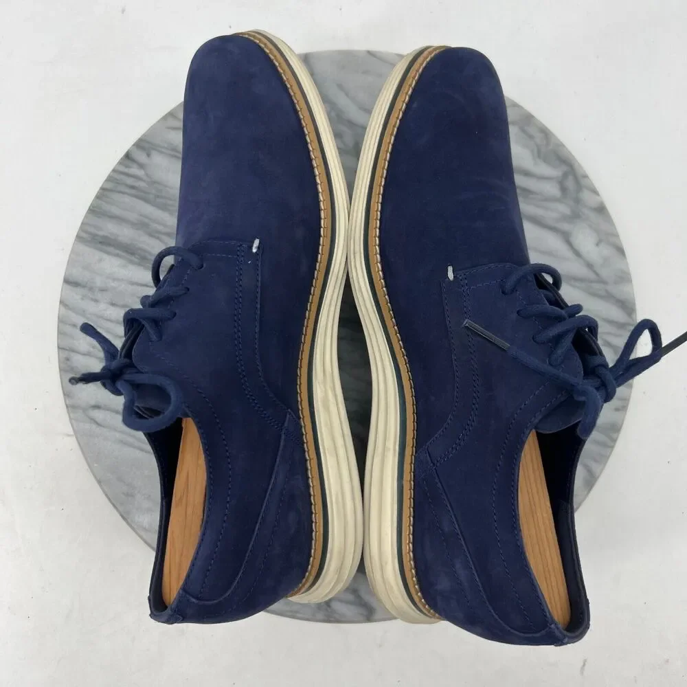 Cole Haan Shoes Mens 9.5 Navy OG Cloudfeel Energy Merid PT Oxford Nubuck Leather